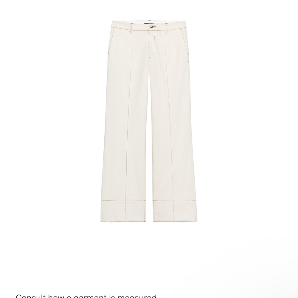 Women's Cream Pants - Picture 6 of 8